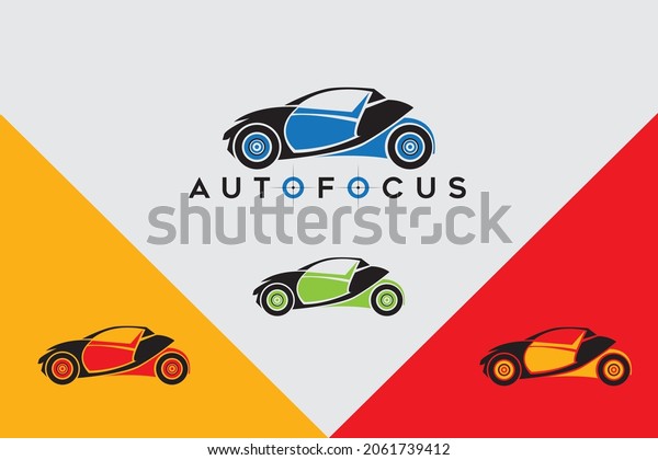 Automobile logo\
with minimal car design vector\
art