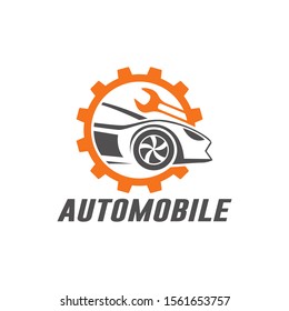 Automobile logo template stock vector