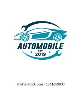 Automobile logo template stock vector