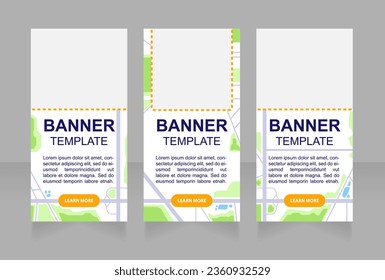 Plantilla de diseño de banners web de la industria de fabricación de automóviles. Volante vectorial con espacio de texto. Cartel publicitario con espacio de copia personalizado. Afiche imprimible para publicidad. Tipo de letra arial utilizado