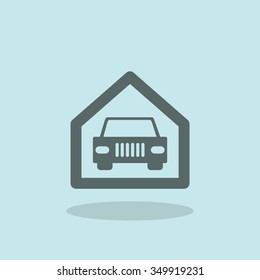 Automobile parking icon