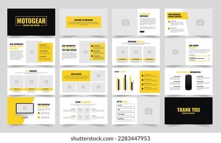 Automobile Presentation Template Design and Car Presentation Keynote and Car Service Presentation Template 