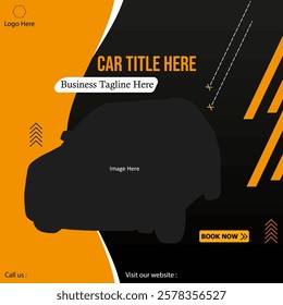 Automobile sale business advertisement social media post template. Graphic background.