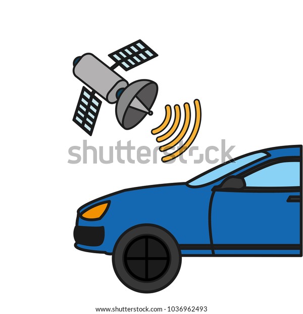 automobile with\
satellite wifi connection\
technology