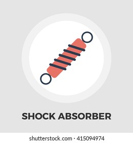  Automobile shock absorber icon vector. Flat icon isolated on the white background. Editable EPS file. Vector illustration.