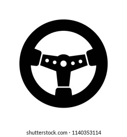 Automobile Steering Wheel icon vector icon. Simple element illustration. Automobile Steering Wheel symbol design. Can be used for web and mobile.