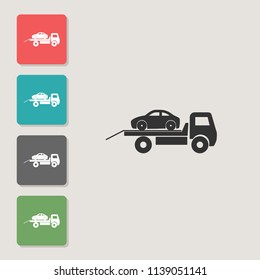 Automobile transporter - vector icon. Symbol for web, infographics, print design and mobile UX/UI kit. Vector illustration, EPS10.