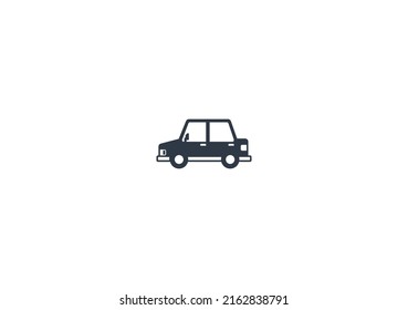 Automobile vector flat emoticon. Isolated Side Of Car illustration. Car icon