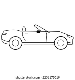 Automobile vector icon black white
