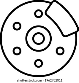 automobiles disc brake Concept Vector Icon Design, Motor Vehicle Service and automobile repair shop Symbol, Lorry spare parts Sign, auto mechanic stock illustration