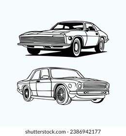 Vektorgrafik eines Automobils