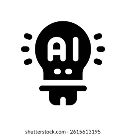 automotion idea glyph icon. Strong and solid vector icon for websites, mobile interfaces, presentations, and visual branding. High quality and easy to edit.