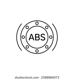 Automotive ABS icon Vector logo set flat