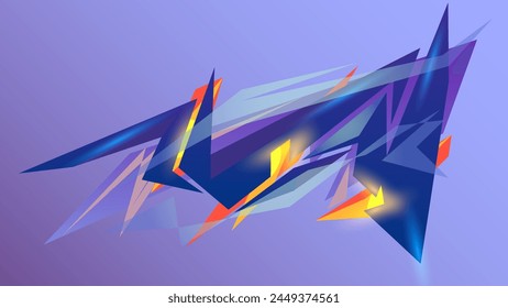 Automotive abstract geometric sticker stripes. Color gradient with dodge neon style. svg