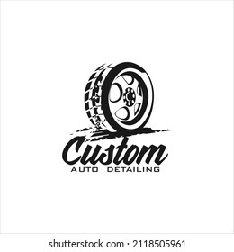 Automotive business logo design wheel spooring and balancing