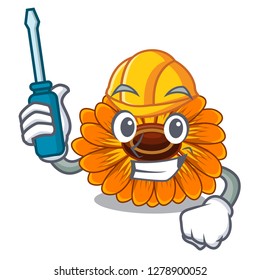 Automotive calendul flower tree is character shape