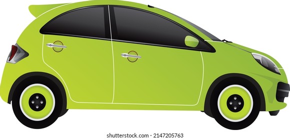 Automotive car design with premium vector illustration