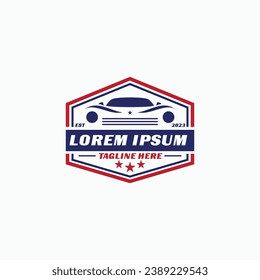Automotive car detailing logo. Auto detailing logo design isolated vector template
