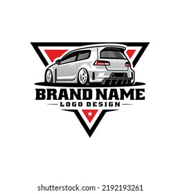 automotive and car garage with emblem logo vector