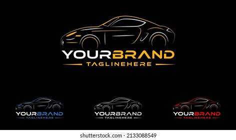 Automotive Car icon logo images vector service motor mechanic speed fast front sports