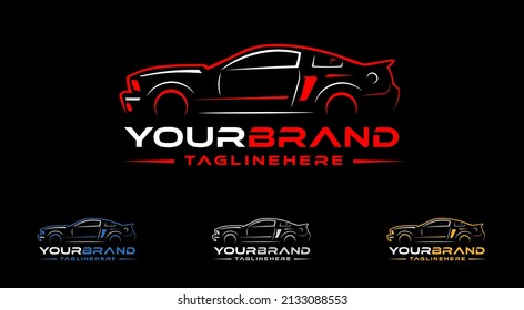 Automotive Car icon logo images vector service motor mechanic speed fast front sports