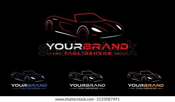 Automotive Car icon logo images vector service\
motor mechanic speed fast front\
sports