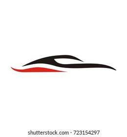 Automotive Car Line logo design template vector