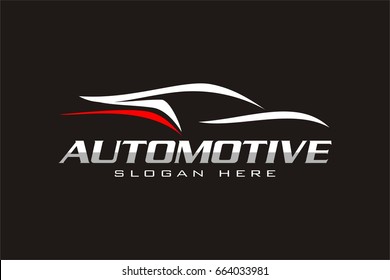 Automotive Car Line Logo template