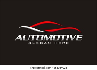 Automotive Car Line Logo Template Stock Vector (Royalty Free) 664034023 ...