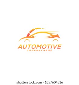 automotive car logo design vector premium