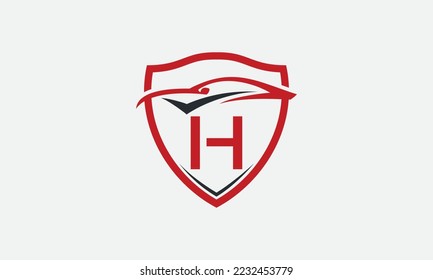 Automotive car logo design vector and shield sign with car auto service symbol shield car monogram and Automotive car icon