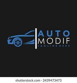 Automobil-Auto-Logo-Design-Vektor mit Premium-Illustrationskonzept