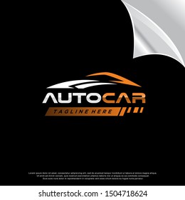 automotive car logo. futuristic style design. vector icon illustration