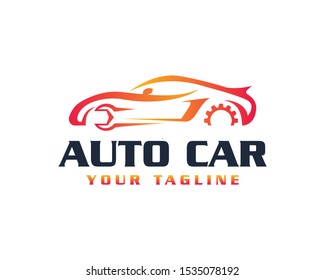Automotive Car Logo Template Vector. Automotive technician design. Auto service illustration