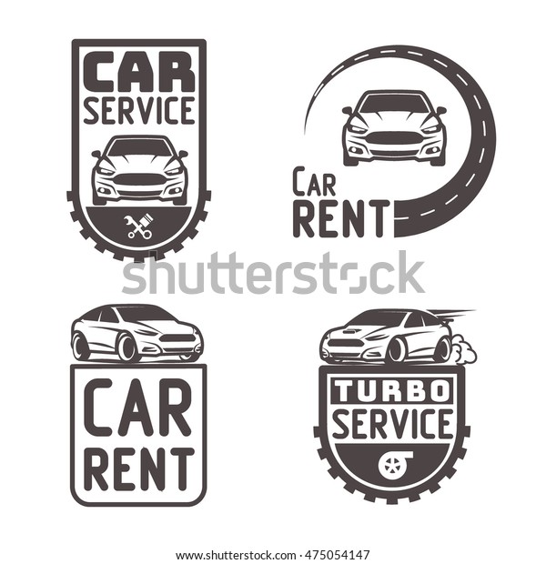Automotive Car rent\
repair Logo Template\
Vector