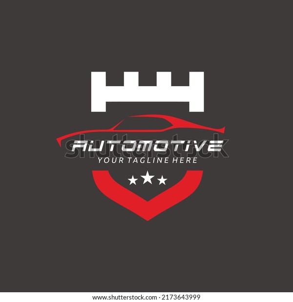 Automotive car\
shield logo design automotive\
industry