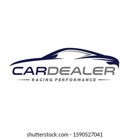 Automotive Car Showroom Car Dealer Logo Stock Vector (Royalty Free ...
