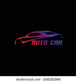 logotipo del icono del vector del automóvil