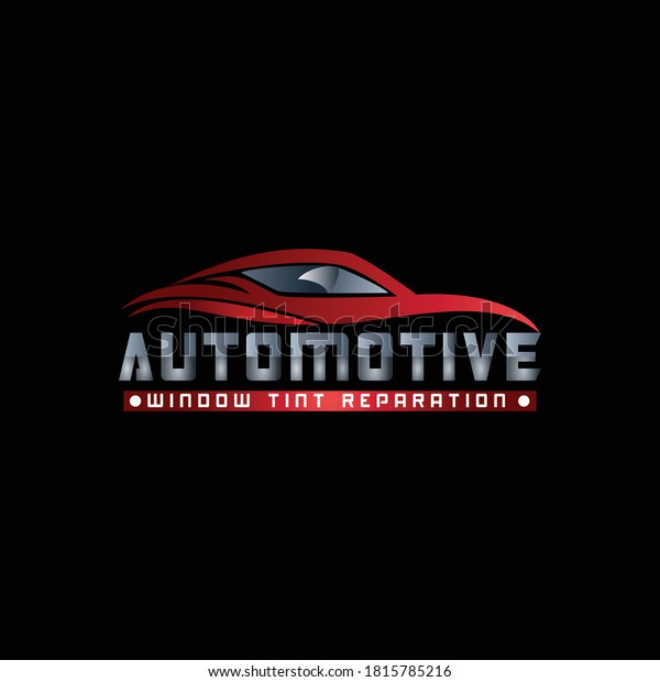 automotive car window tint logo design template\
modern vector