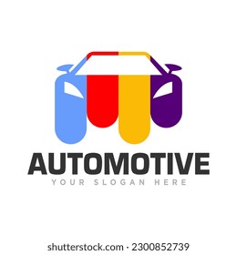 Automotive Care Service Logo Design Illustration