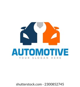 Automotive Care Service Logo Design Illustration