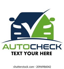 automotive check  vector logo template illustration.This logo suitable for business