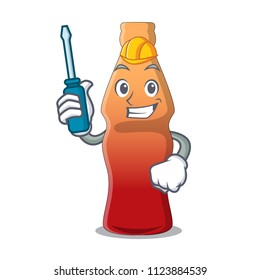 Automotive cola bottle jelly candy mascot cartoon