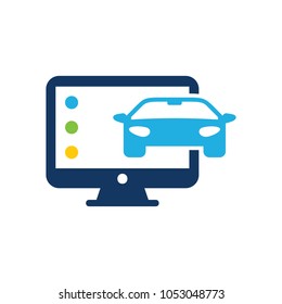 Automotive Computer Logo Icon Design