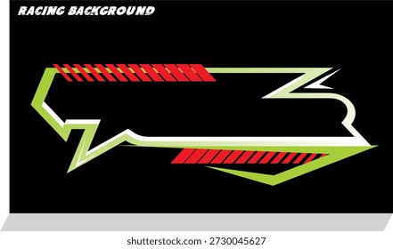 Caja de texto del Vector del concepto automotriz, diseño colorido 3D.