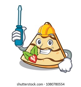 Automotive crepe mascot cartoon style