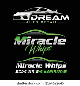 automotive detailing logo design template free 