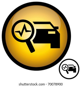 Automotive diagnostic repair icon. Vector illustration.