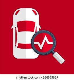 automotive diagnostics symbol