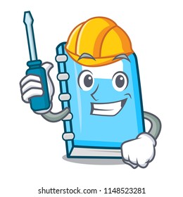 Automotive education mascot cartoon style